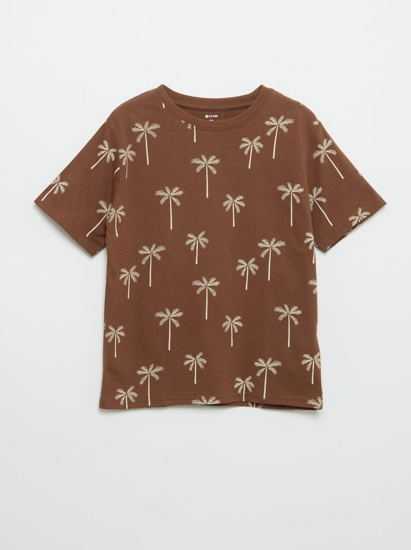 Set van 2 bedrukte T-shirts met korte mouwen Rood - Kiabi
