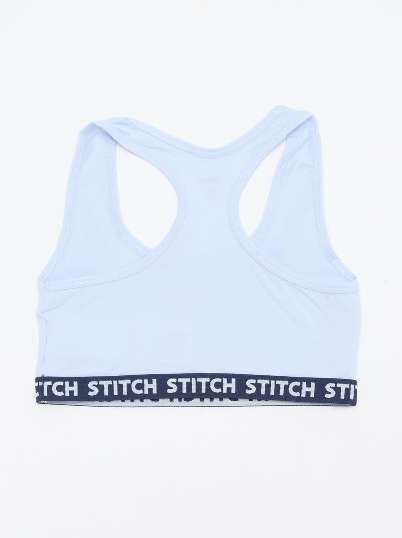 Set van 2 beha's 'Stitch' Blauw - Kiabi