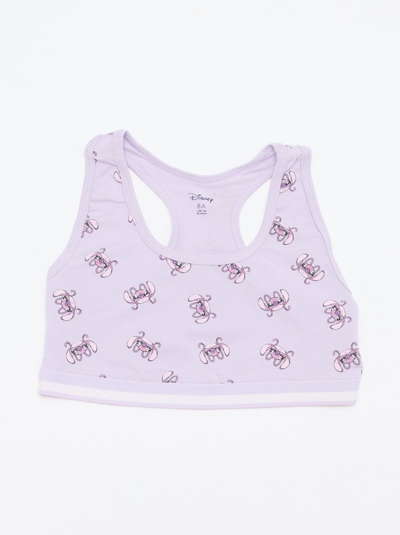 Set van 2 beha's 'Stitch' Paars - Kiabi