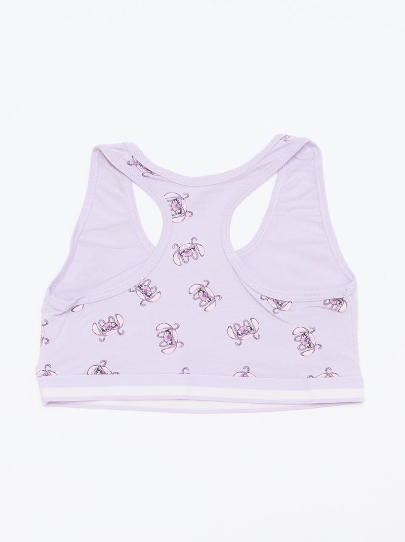 Set van 2 beha's 'Stitch' Paars - Kiabi