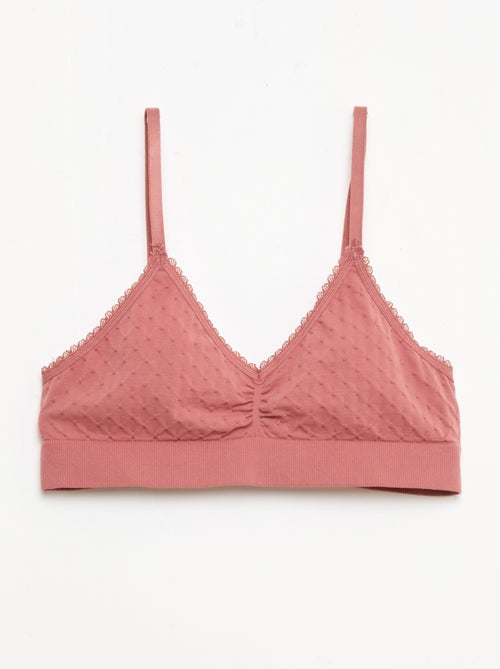 Set van 2 beha's van gewatteerde tricot - Kiabi