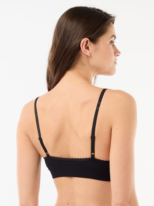 Set van 2 beha's van gewatteerde tricot - Kiabi