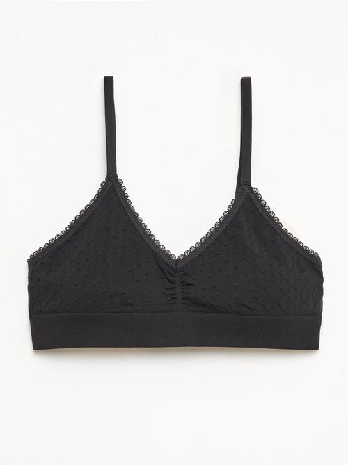 Set van 2 beha's van gewatteerde tricot - Kiabi