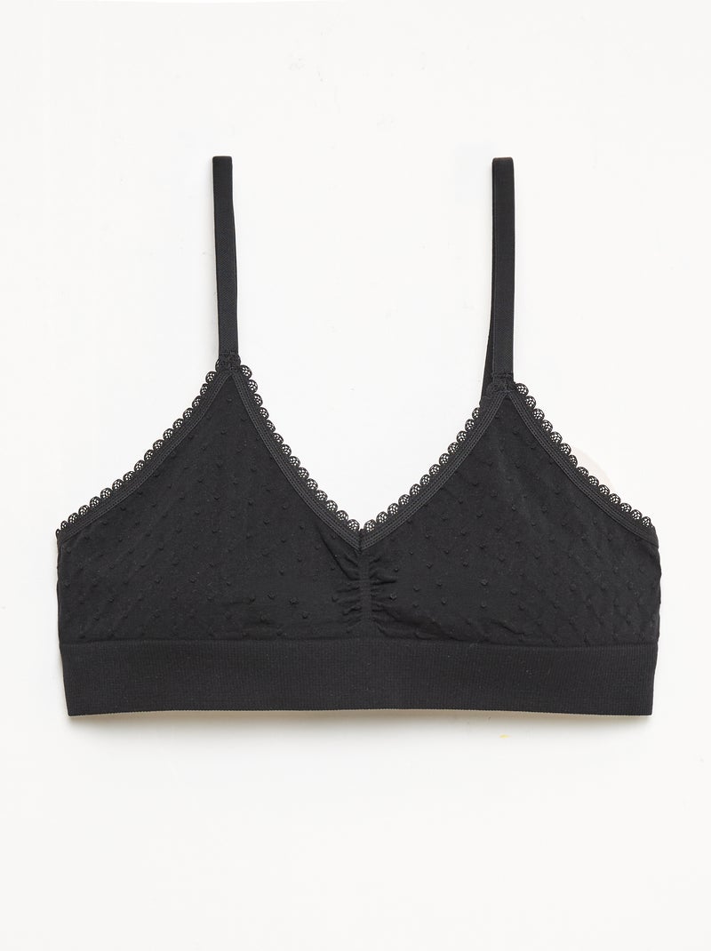 Set van 2 beha's van gewatteerde tricot Wit - Kiabi