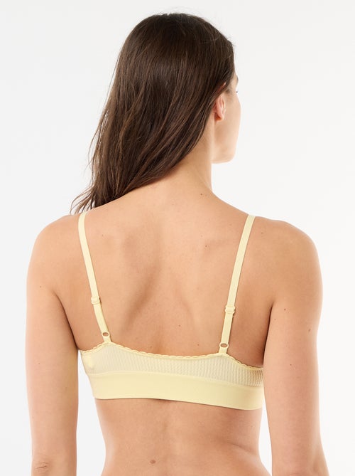 Set van 2 beha's van ribtricot - Kiabi