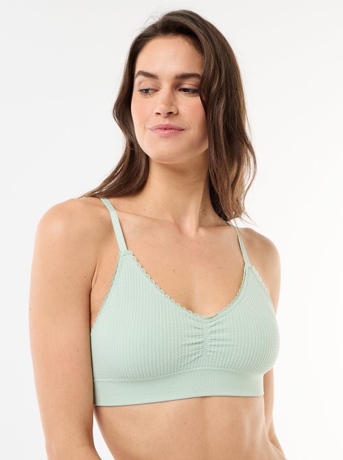 Set van 2 beha's van ribtricot - Kiabi