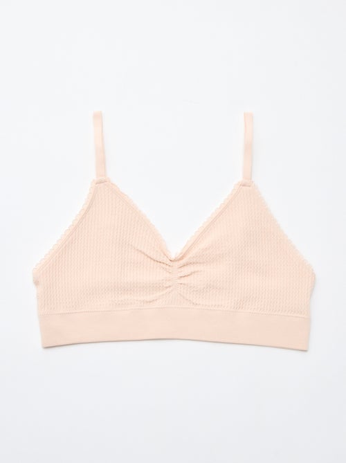 Set van 2 beha's van ribtricot - Kiabi