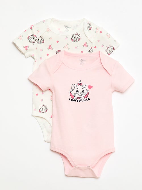 Set van 2 bodies met korte mouwen 'Disney' 'Marie' - Kiabi