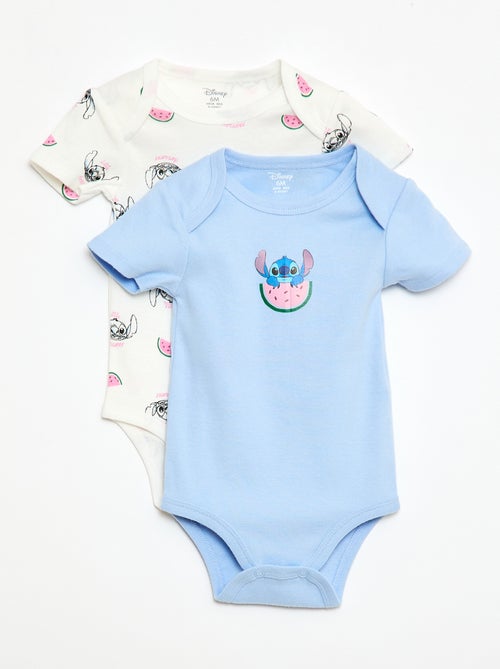 Set van 2 bodies met korte mouwen 'Disney' 'Stitch' - Kiabi