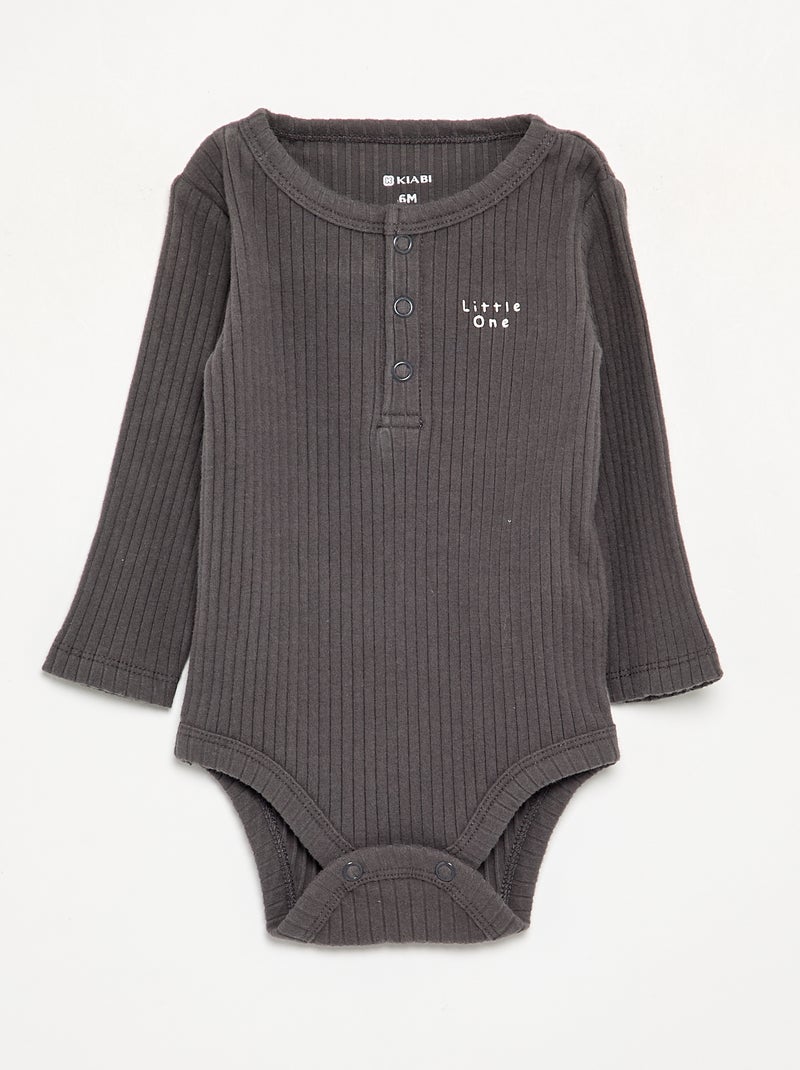 Set van 2 bodies met lange mouwen Biege - Kiabi
