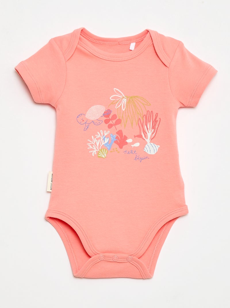 Set van 2 bodies 'Petit Béguin' Rose - Kiabi