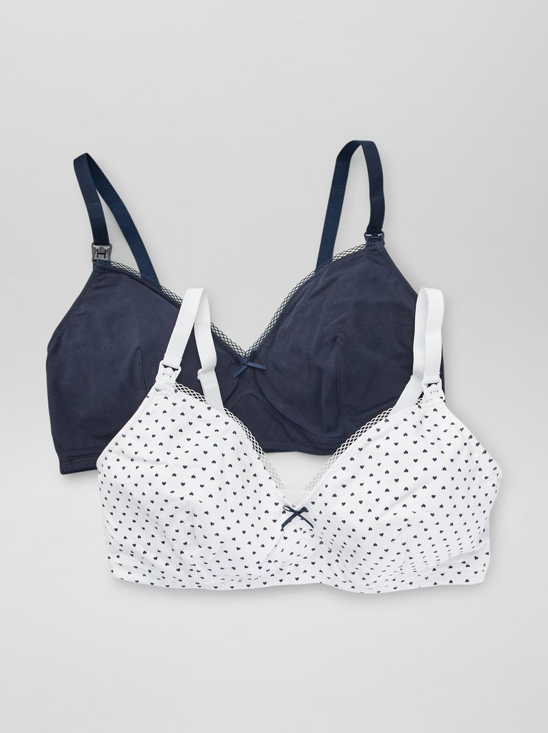 Set van 2 borstvoedingsbeha's WIT - Kiabi