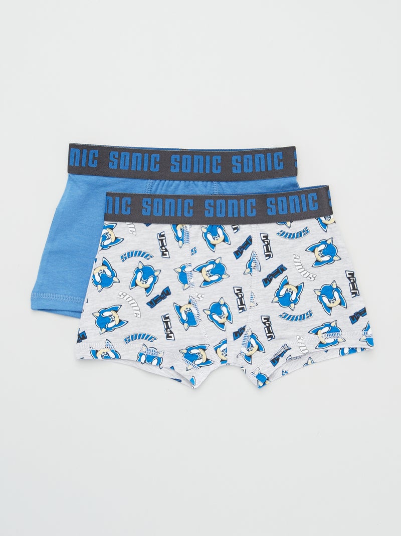 Set van 2 boxers 'Sonic' BLAUW - Kiabi