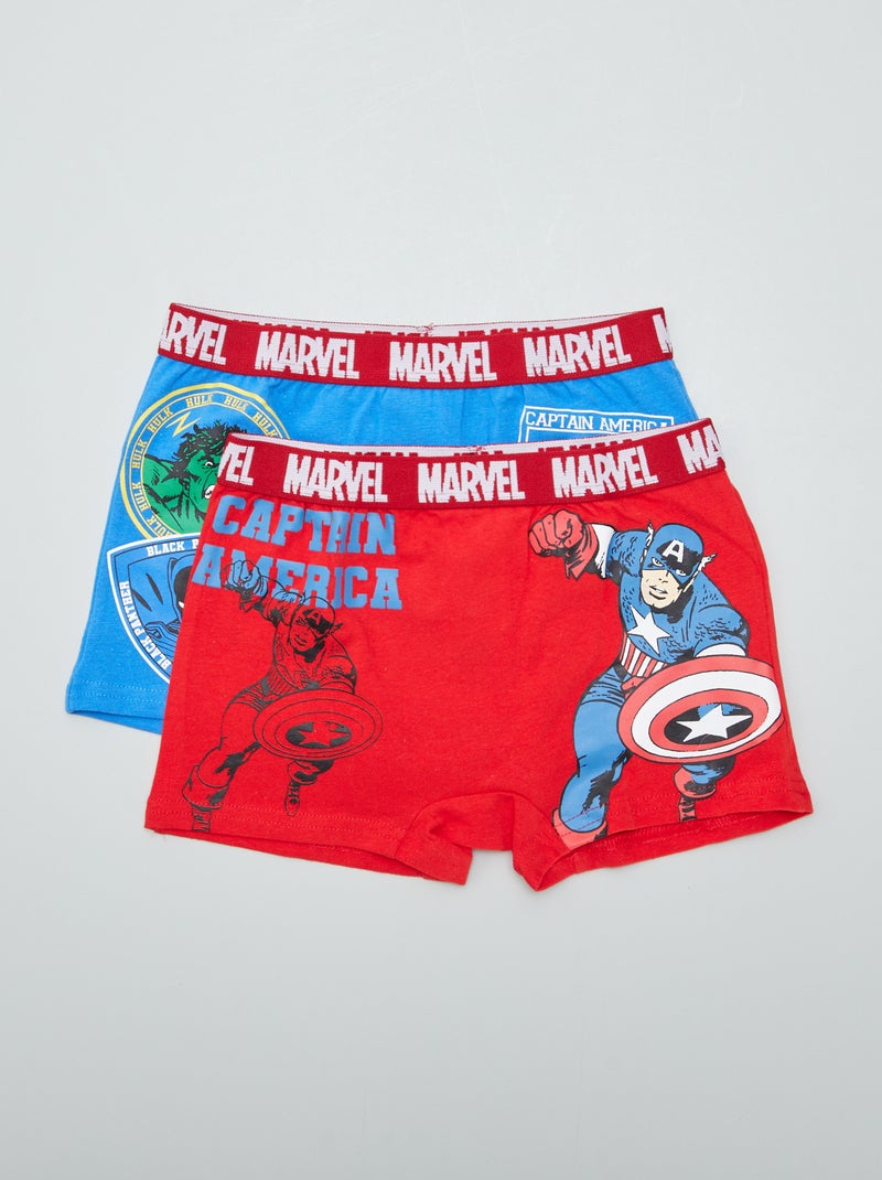 Set van 2 boxershorts 'Avengers' BLAUW - Kiabi