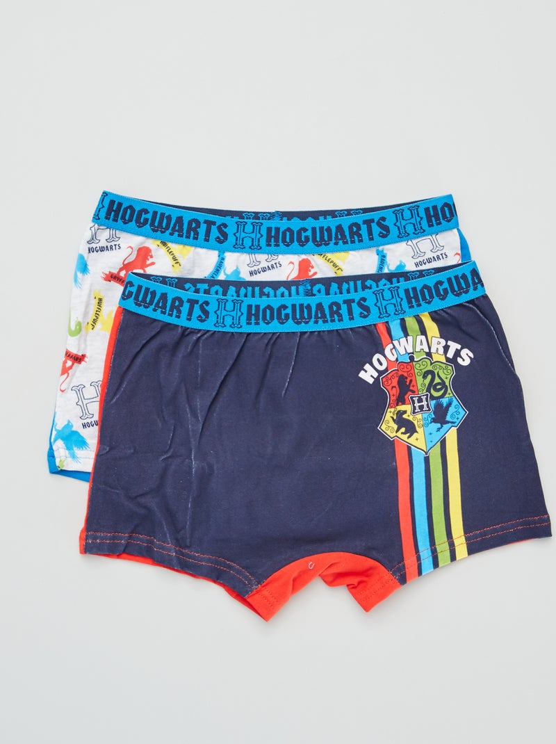 Set van 2 boxershorts 'Harry Potter' blauw / rood - Kiabi
