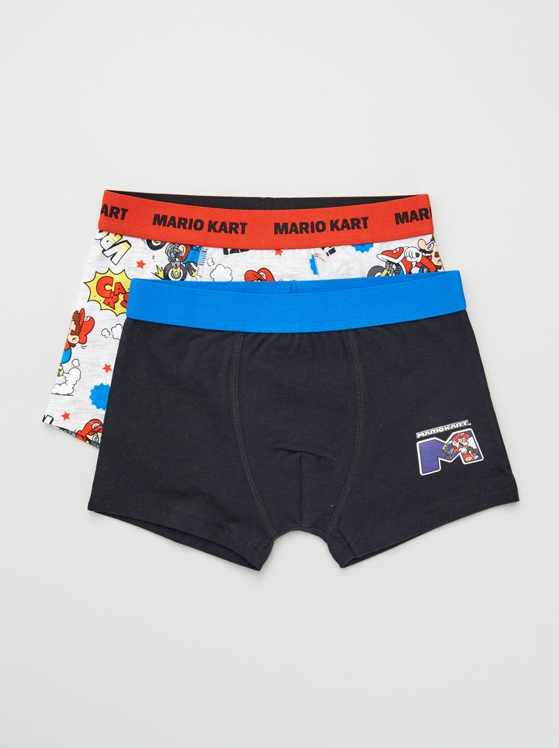 Set van 2 boxershorts 'Mario' BLAUW - Kiabi