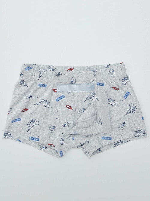 Set van 2 boxershorts met klittenband - gemakkelijk aan te trekken collectie - Kiabi