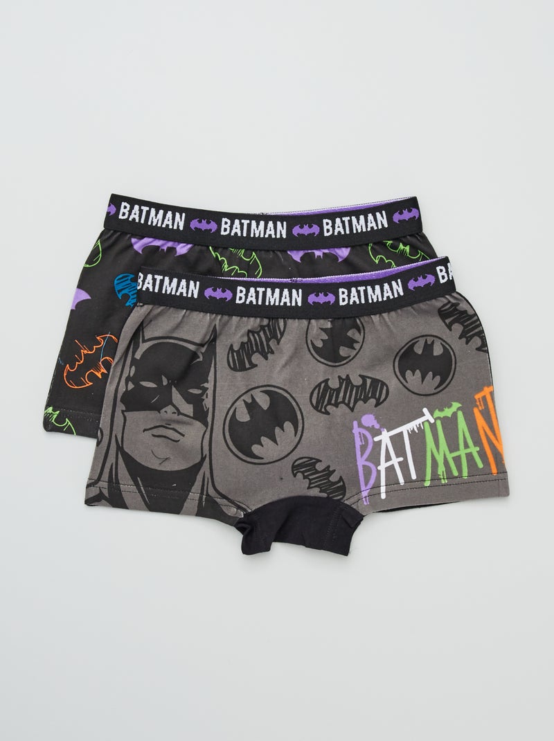Set van 2 boxershorts met print 'Batman' GRIJS - Kiabi