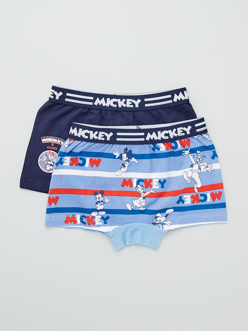 Set van 2 boxershorts 'Mickey' blauw / navy - Kiabi