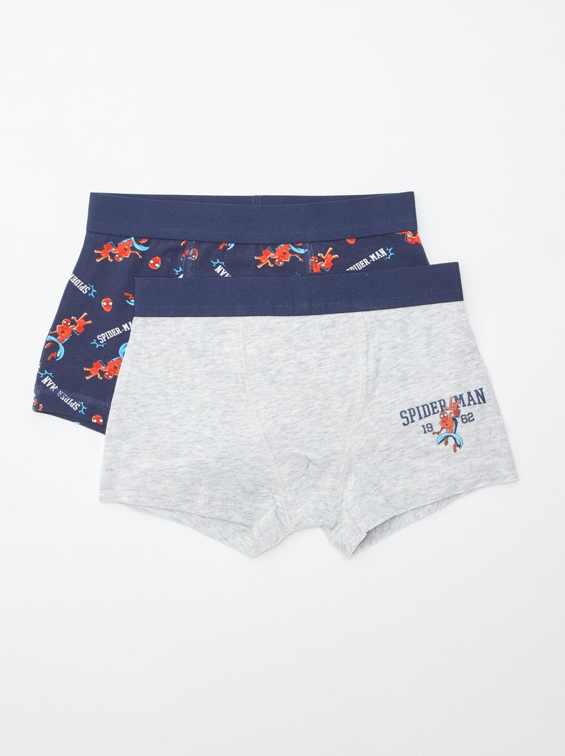 Set van 2 boxershorts 'Spider-Man' BLAUW - Kiabi