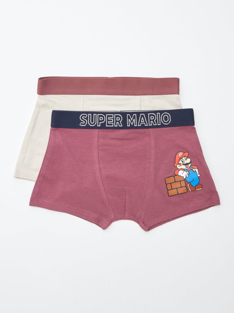 Set van 2 boxershorts 'Super Mario' Blauw - Kiabi