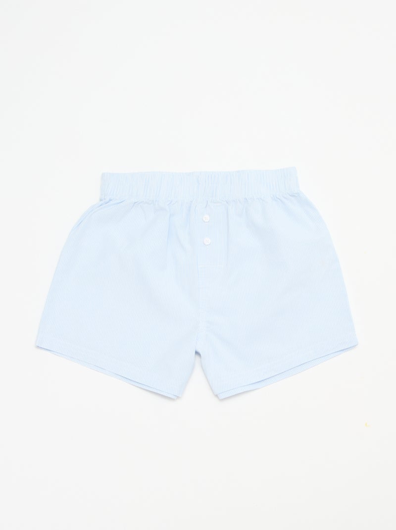 Set van 2 casual herenboxershorts met fantasiemotieven Blauw - Kiabi
