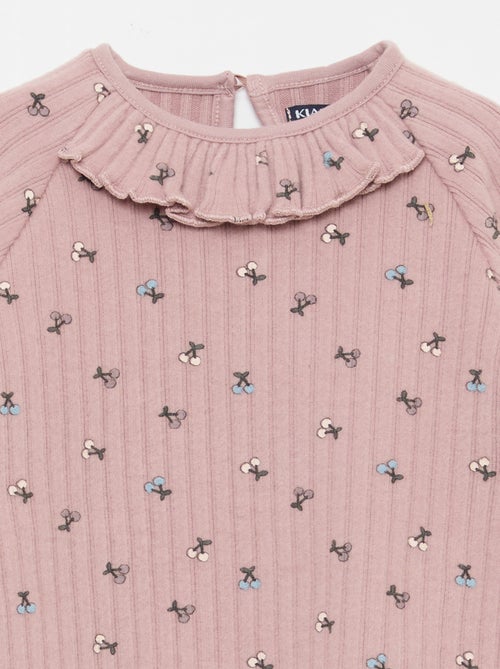 Set van 2-delige pluizige tricot - babykleding - Kiabi