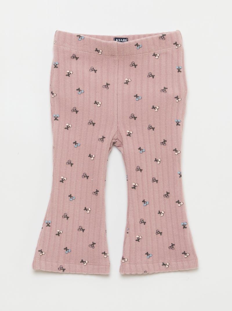 Set van 2-delige pluizige tricot - babykleding Rose - Kiabi