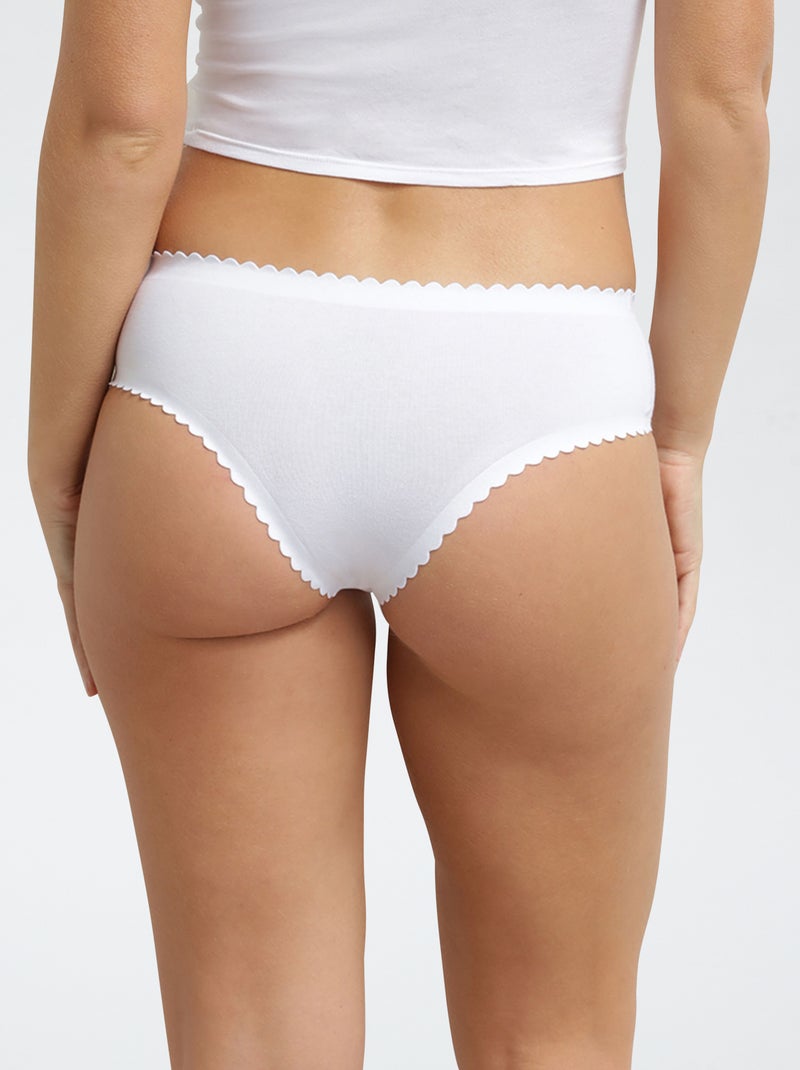Set van 2 'Dim' 'Body touch' slipjes Bruin - Kiabi