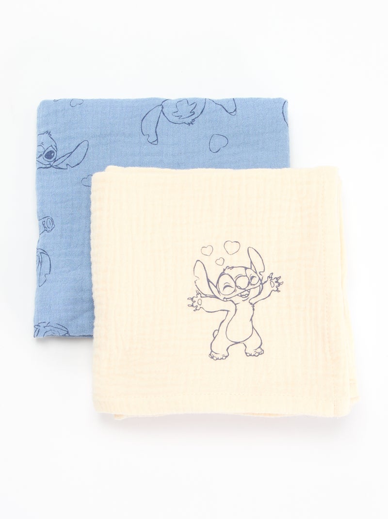 Set van 2 "Disney" hydrofiele doeken Blauw - Kiabi