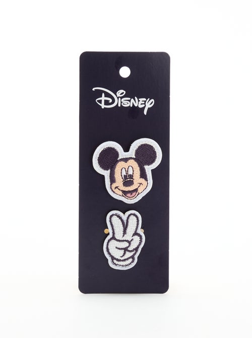 Set van 2 'Disney'-patches om op klittenband te schuiven - Kiabi
