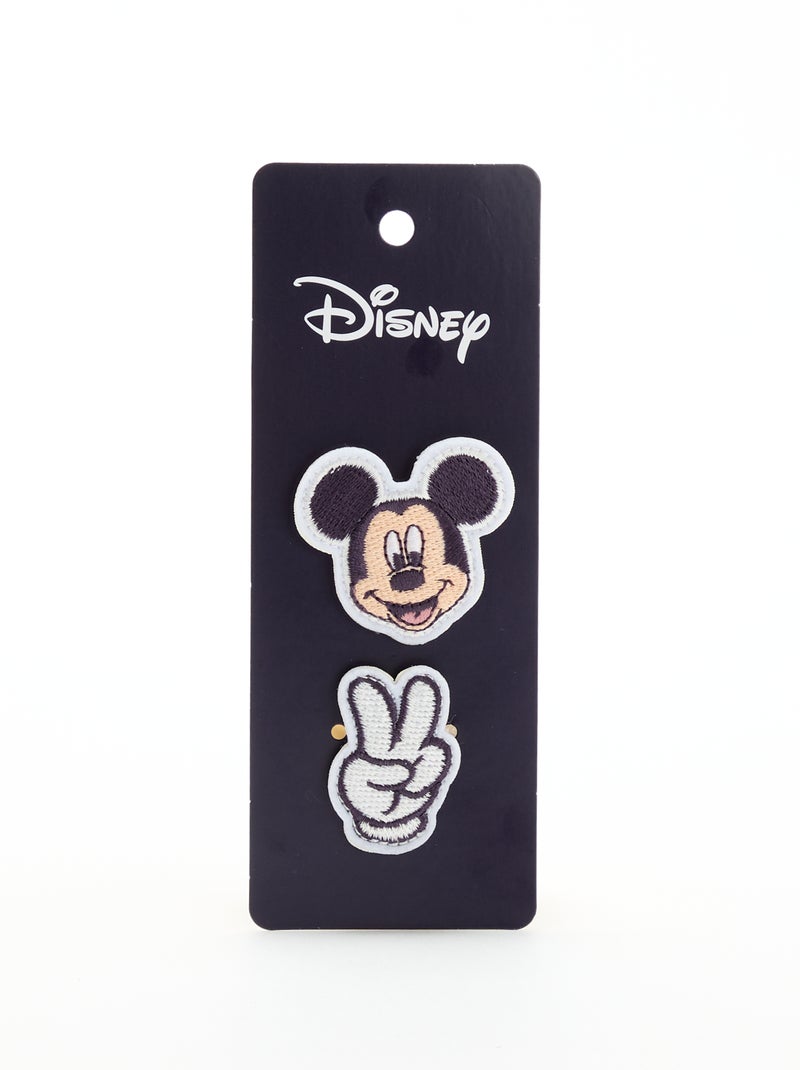 Set van 2 'Disney'-patches om op klittenband te schuiven Biege - Kiabi