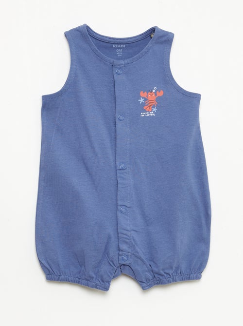 Set van 2 dunne slaappakken met drukknoopsluiting - Kiabi