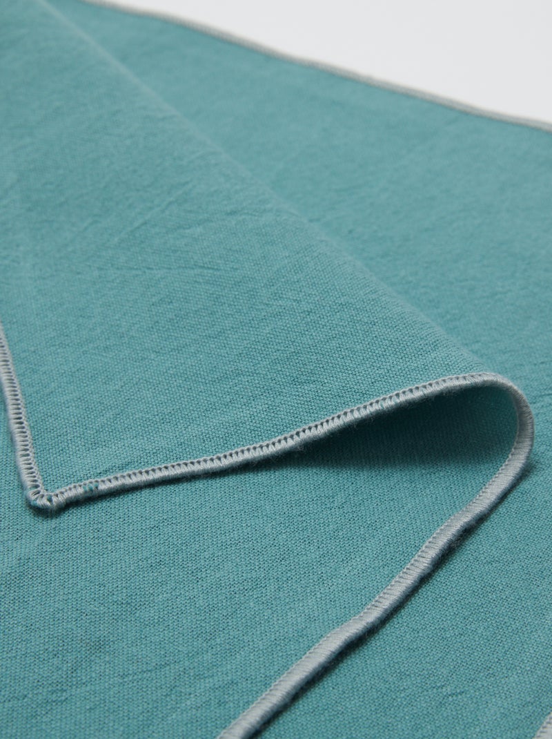 Set van 2 effen 2-in-1 placemats/servetten 32 x 40 cm - Kiabi Home GROEN - Kiabi