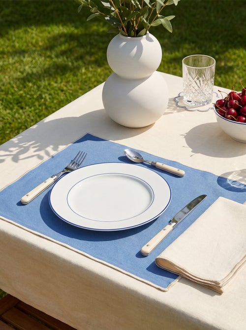 Set van 2 effen 2-in-1 placemats/servetten (32x40 cm) - Kiabi Home - Kiabi