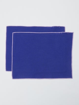 Set van 2 effen 2-in-1 placemats/servetten (32x40 cm) - Kiabi Home