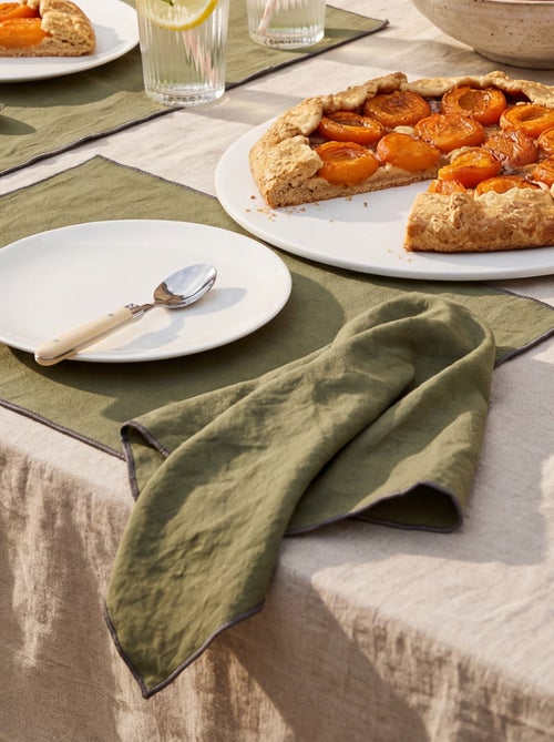 Set van 2 effen 2-in-1 placemats/servetten (32x40 cm) - Kiabi Home - Kiabi