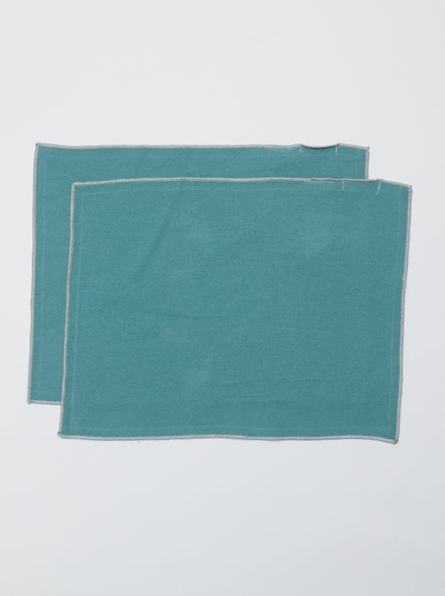 Set van 2 effen 2-in-1 placemats/servetten (32x40 cm) - Kiabi Home - Kiabi