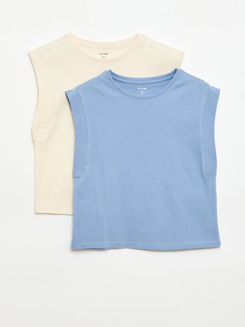 Set van 2 effen hemdjes - Kiabi