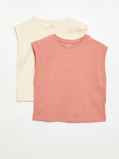 Set van 2 effen hemdjes - Kiabi
