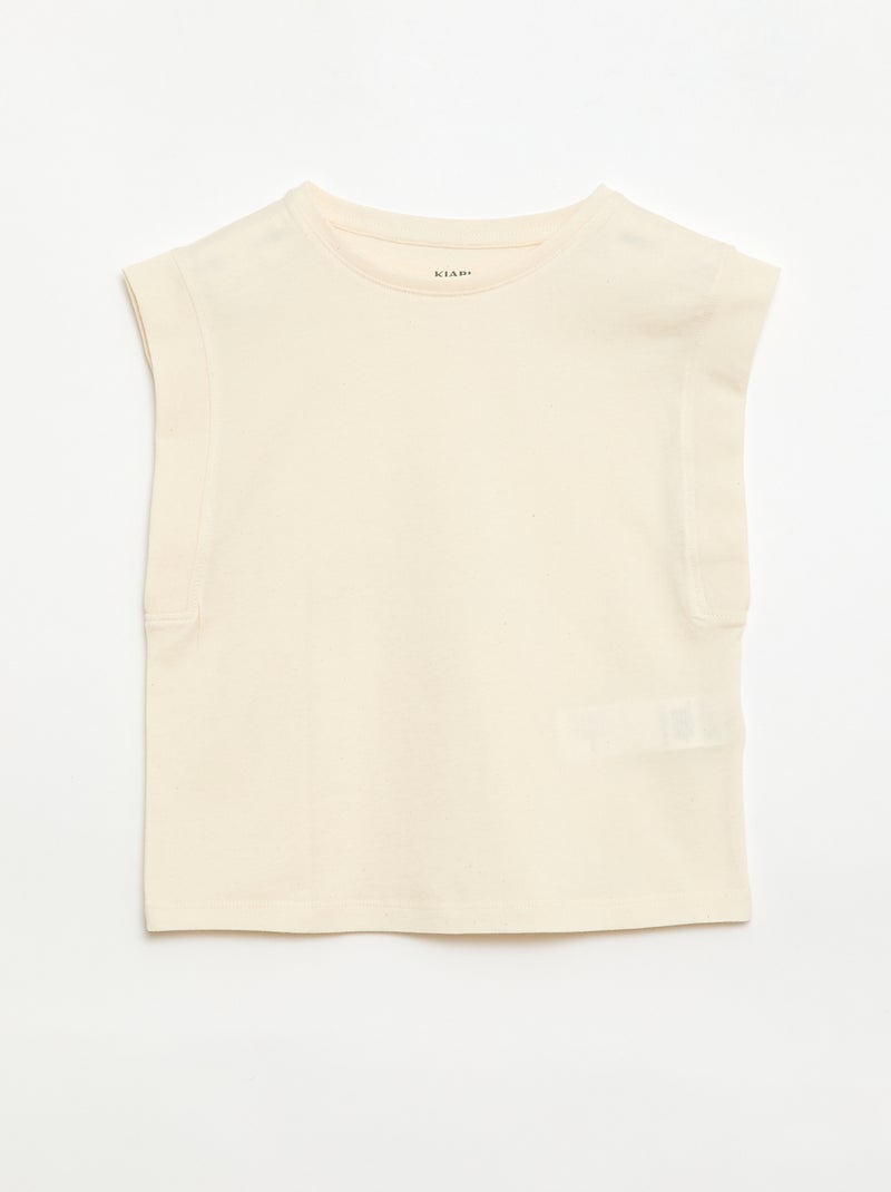 Set van 2 effen hemdjes Rose - Kiabi