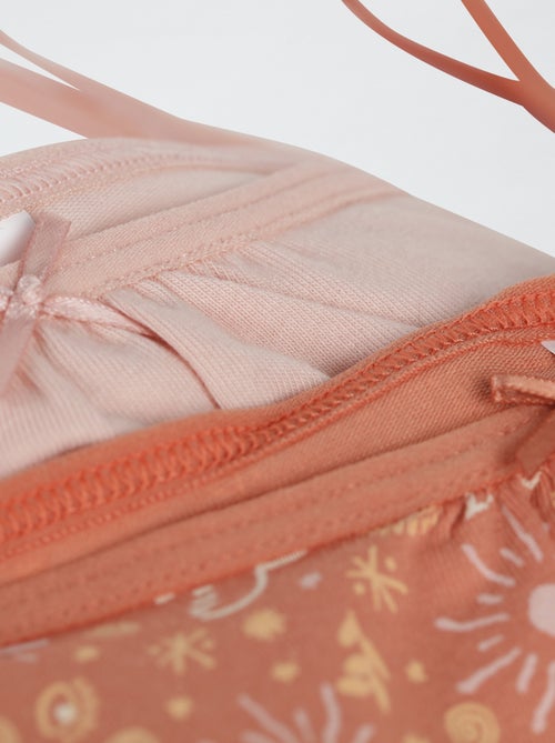 Set van 2 effen katoenen beha's DIM - Kiabi