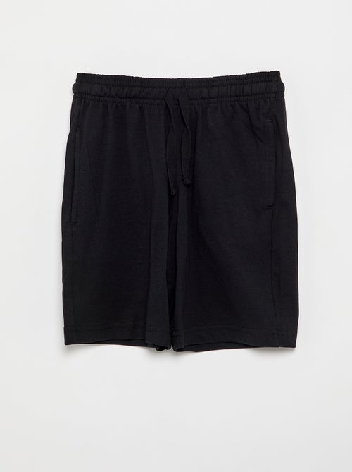 Set van 2 effen katoenen jersey shorts - Kiabi