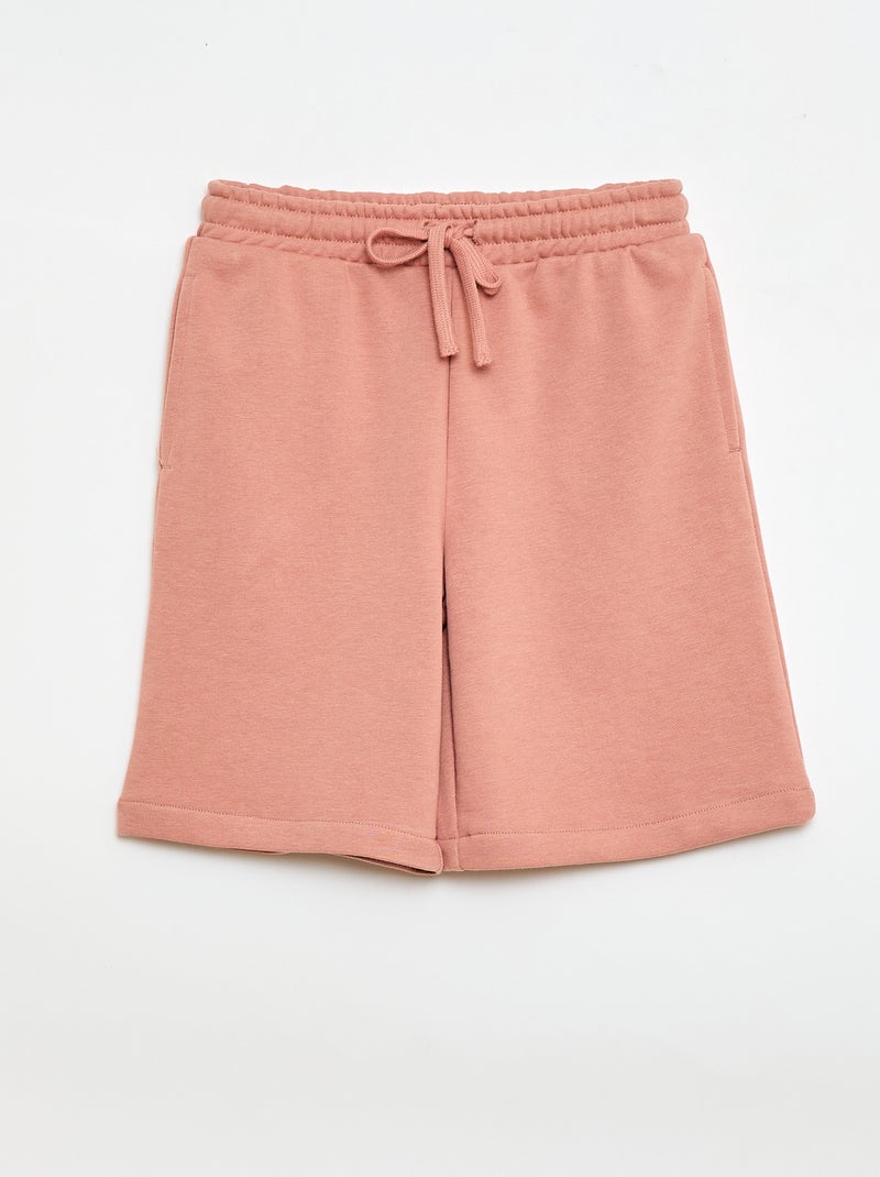 Set van 2 effen katoenen shorts Biege - Kiabi
