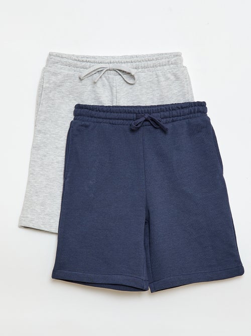 Set van 2 effen katoenen shorts - Kiabi