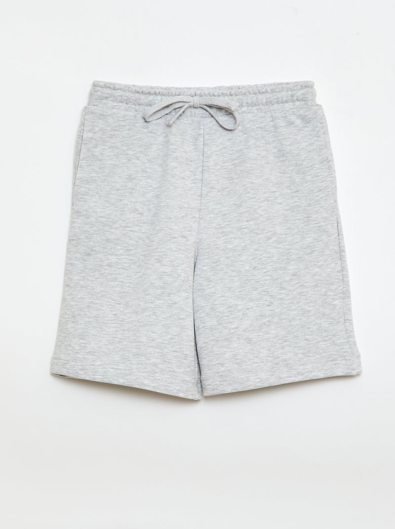 Set van 2 effen katoenen shorts Blauw - Kiabi