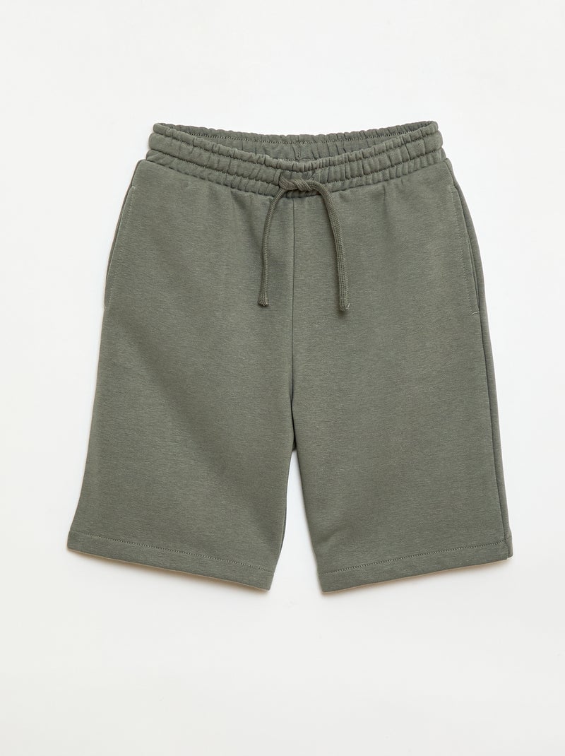 Set van 2 effen katoenen shorts Geel - Kiabi