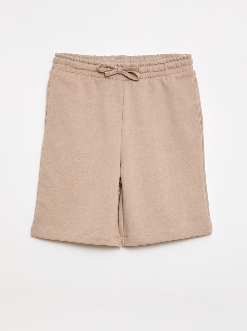 Set van 2 effen katoenen shorts Groen - Kiabi