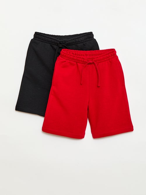 Set van 2 effen katoenen shorts - Kiabi