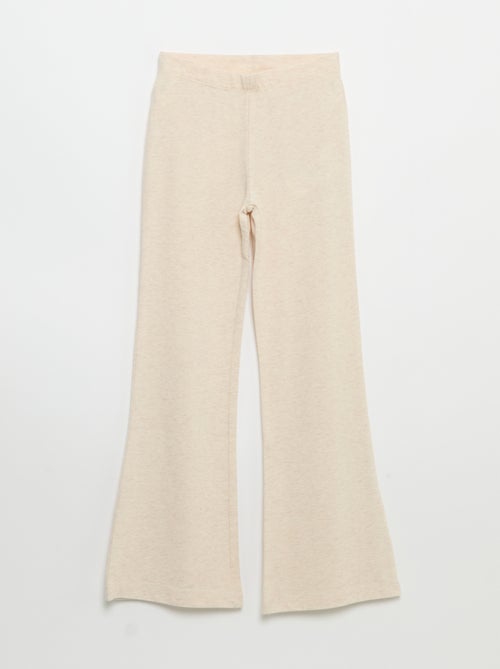 Set van 2 effen leggings met flarevorm - Kiabi